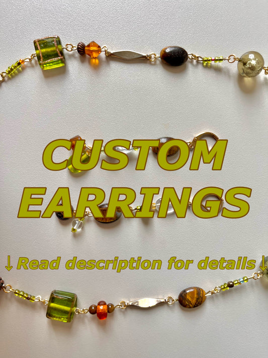 Custom Beaded Earrings